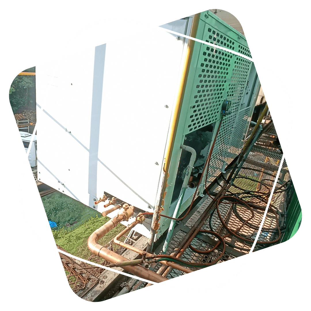 Instalação de unidade de refrigeração para Girofreezer